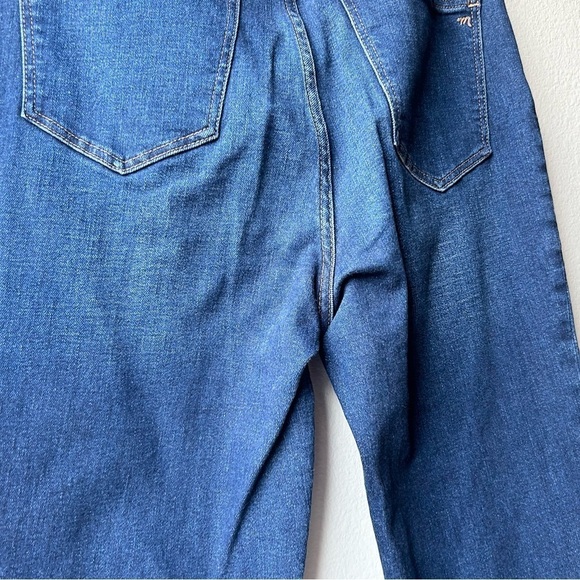 Madewell Flare Jeans Pant High Rise Demi-Boot Dark Stretch Blue Denim 29T - Picture 12 of 16